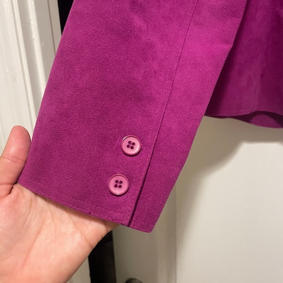 ♥️Vintage Adolph Schuman for Lilli Ann UltraSuede Womens Blazer Jacket suede - Picture 3 of 11